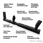 VR gun stock for Quest 3 - Vanguard two-hand rifle frame with front grip and rear stock - MetanexusXR