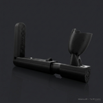 Modular VR gun stock for Quest 3 with a reconfigurable rifle frame, Onyx - MetanexusXR MNX-GST-SLTR