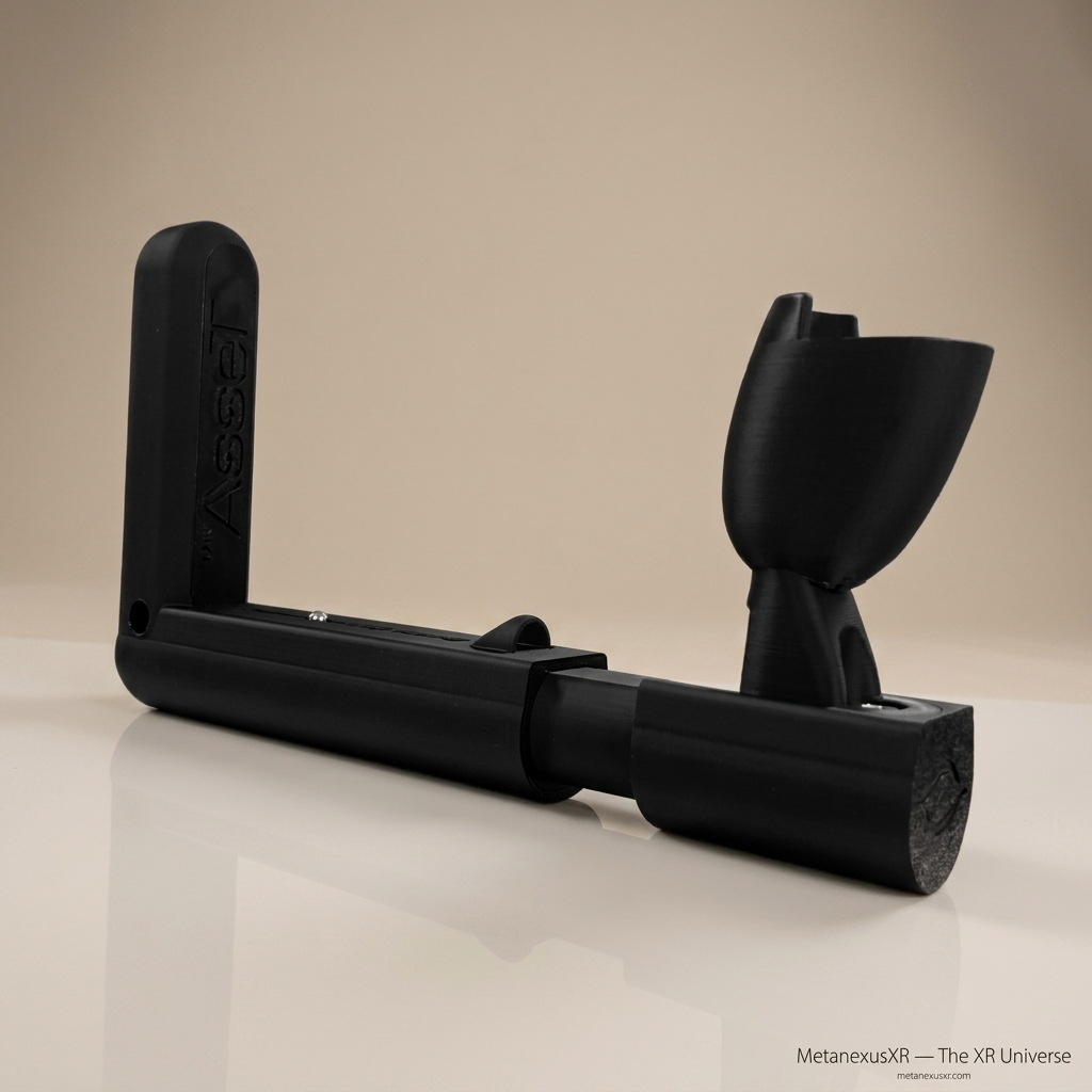 Modular VR gun stock broken into grip, mid-section and stock modules - MetanexusXR