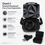 BKANO Quest 2 case opened showing headset well and accessory compartments - Metanexus XR