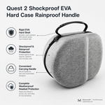 Quest 2 rainproof hard case opened showing interior - Metanexus XR