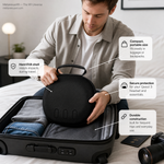 Quest 3 unbranded hard case with headset and controllers packed - Metanexus XR