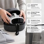 Pico 4 felt case with headset and controllers packed inside - Metanexus XR