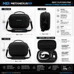 Quest 2 Elite Strap case with battery pack area clearance detail - Metanexus XR
