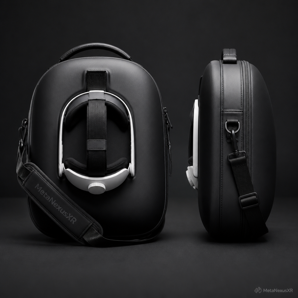 Quest 2 case sized for Elite Strap, front view - Metanexus XR SKU 680700982A