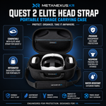 Quest 2 with Elite Strap attached packed inside the case - Metanexus XR