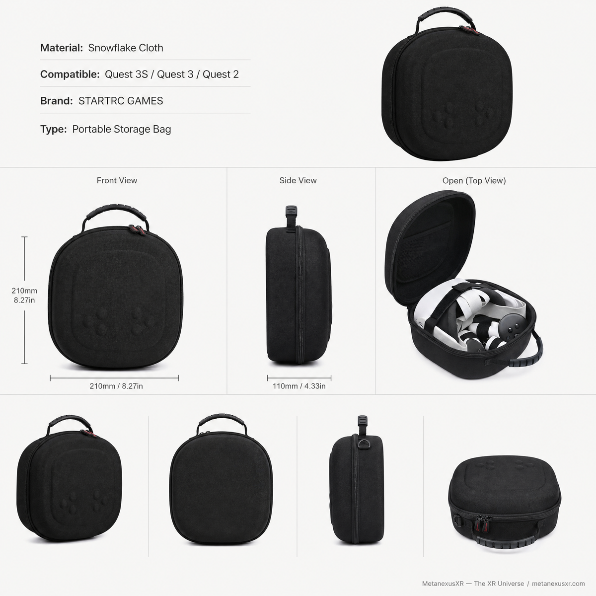STARTRC universal case with Quest 2 headset packed inside - Metanexus XR