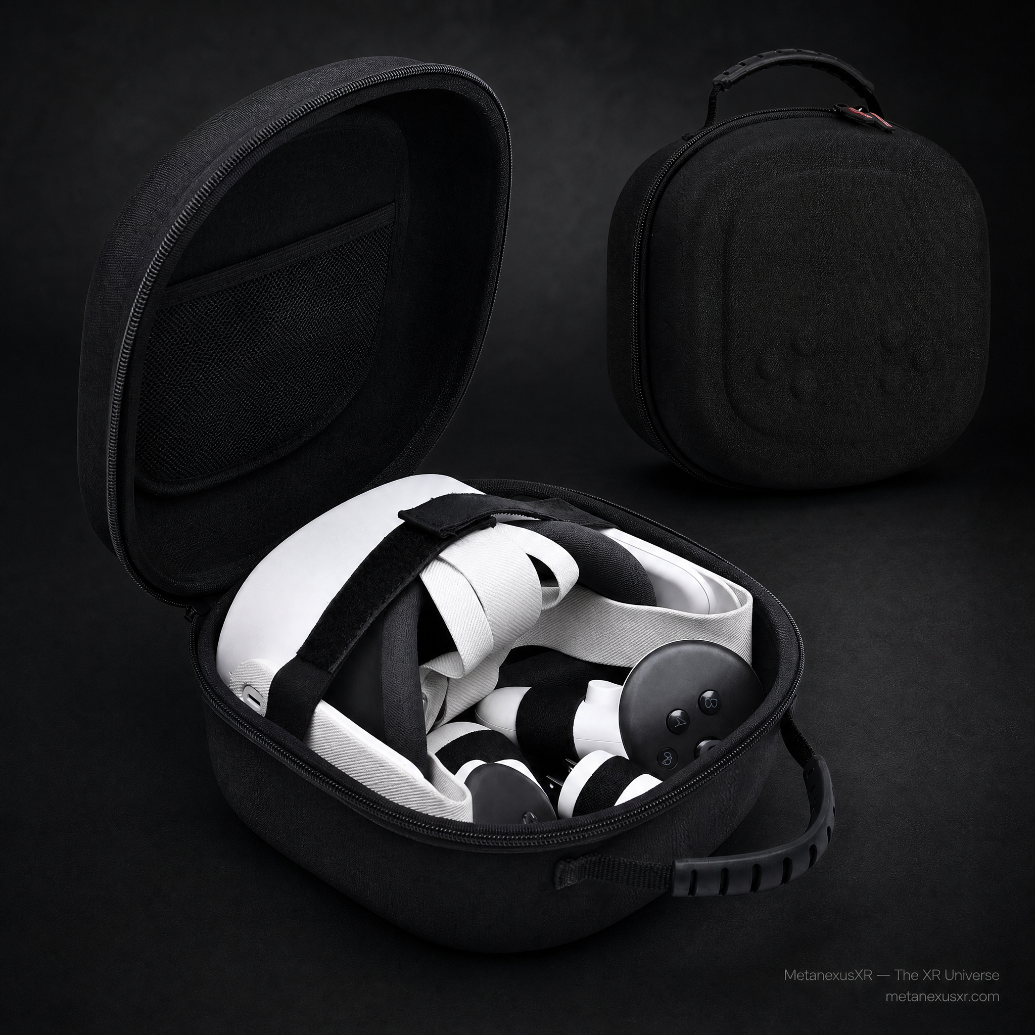 STARTRC universal case for Quest 3S 3 and 2, front view - Metanexus XR SKU 6807002510A