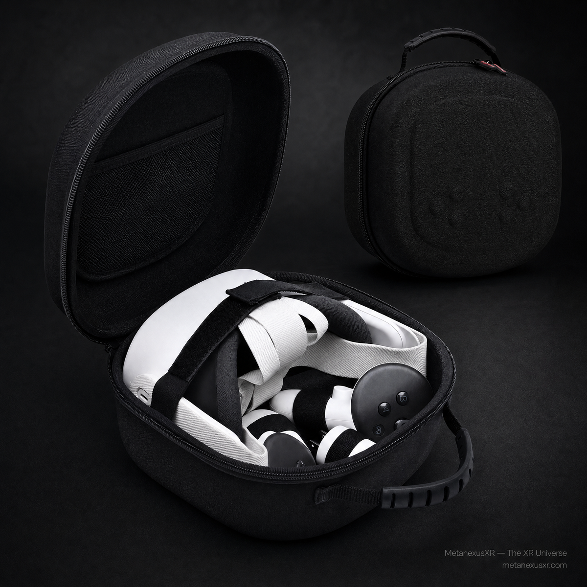 STARTRC universal case for Quest 3S 3 and 2, front view - Metanexus XR SKU 6807002510A