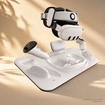 BOBOVR D3 dock with Meta Quest 3 headset seated, SKU 6814000725A