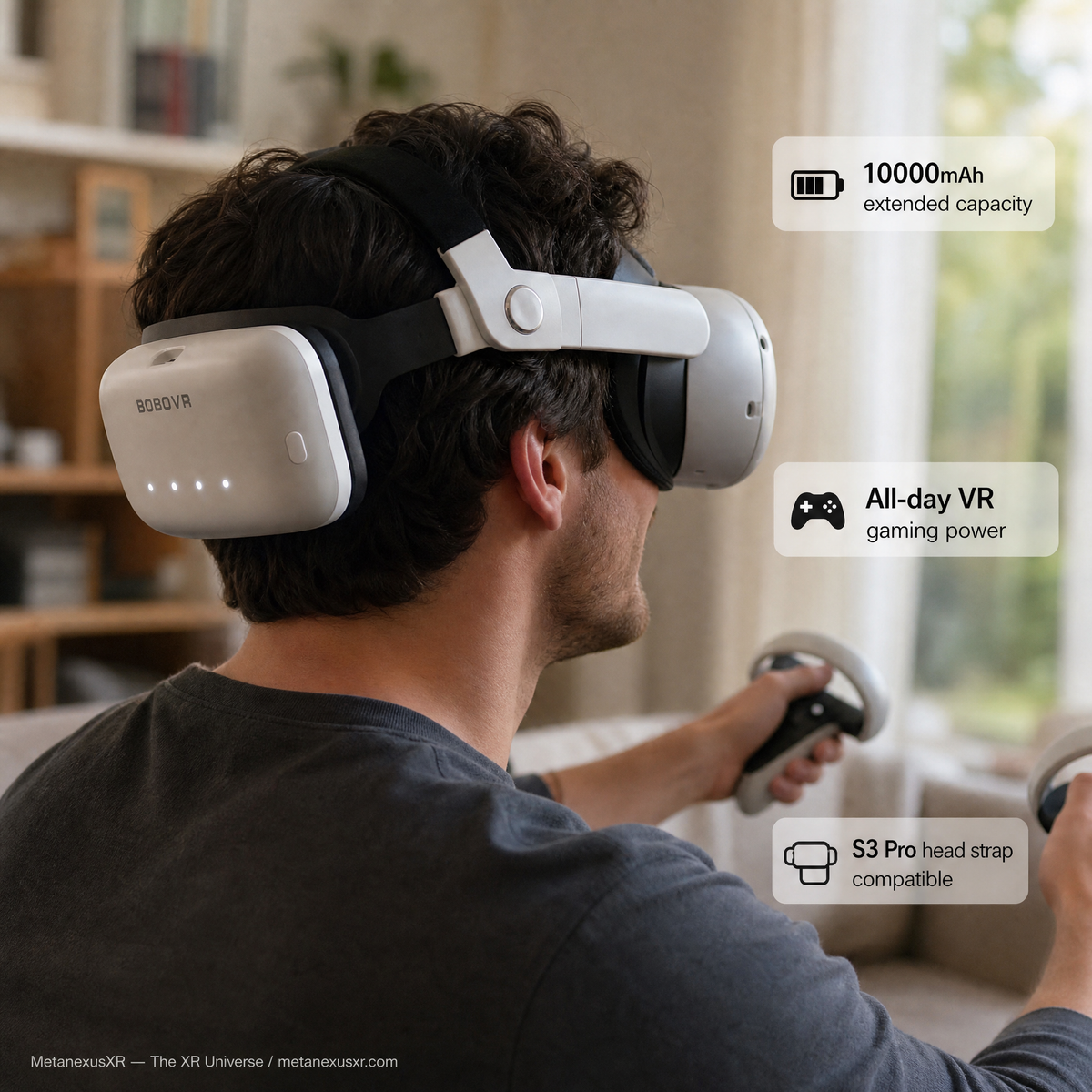 BOBOVR B100 Battery 10000mAh S3 Pro Head Strap — MetanexusXR — The XR Universe