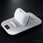 BOBOVR BD3 triple B100 battery charging base - front view, SKU 680201268A