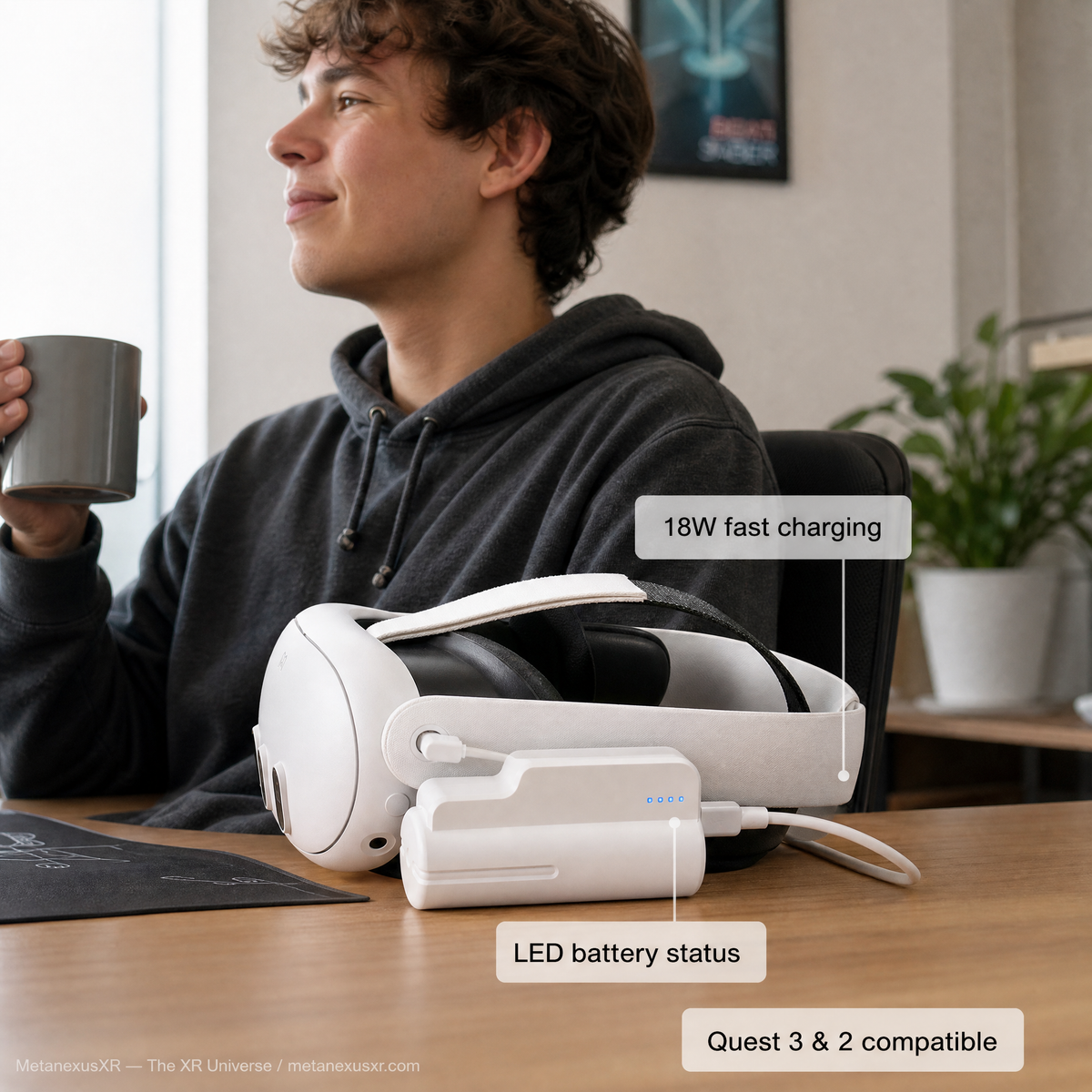 Meta Quest 3 2 Battery Pack 5000mAh 18W Fast Charge — MetanexusXR — The XR Universe