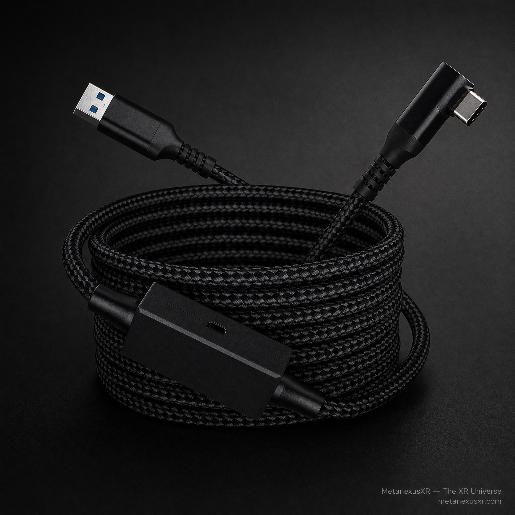 Meta Quest 3 / PICO 4 link cable 5m with signal amplifier, SKU 6109000474A — Metanexus XR