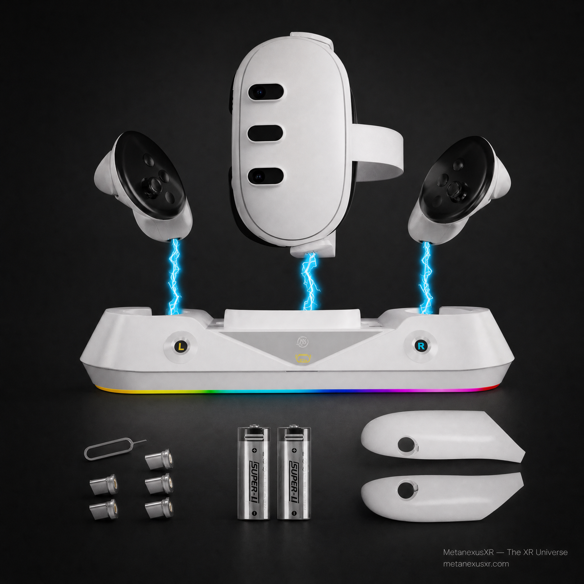 JYS-MQ001 magnetic charging dock - front view, SKU 680701866A