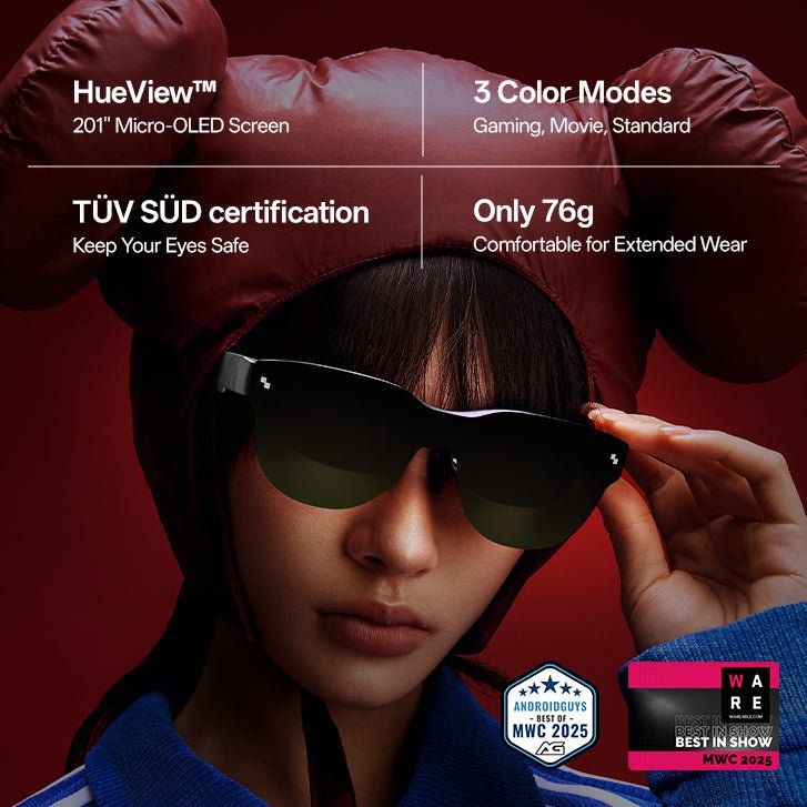 Movie Glasses – 201" Colour-Accurate Micro-OLED with Game, Movie and Standard Modes – movie glasses – photo 4 of 21