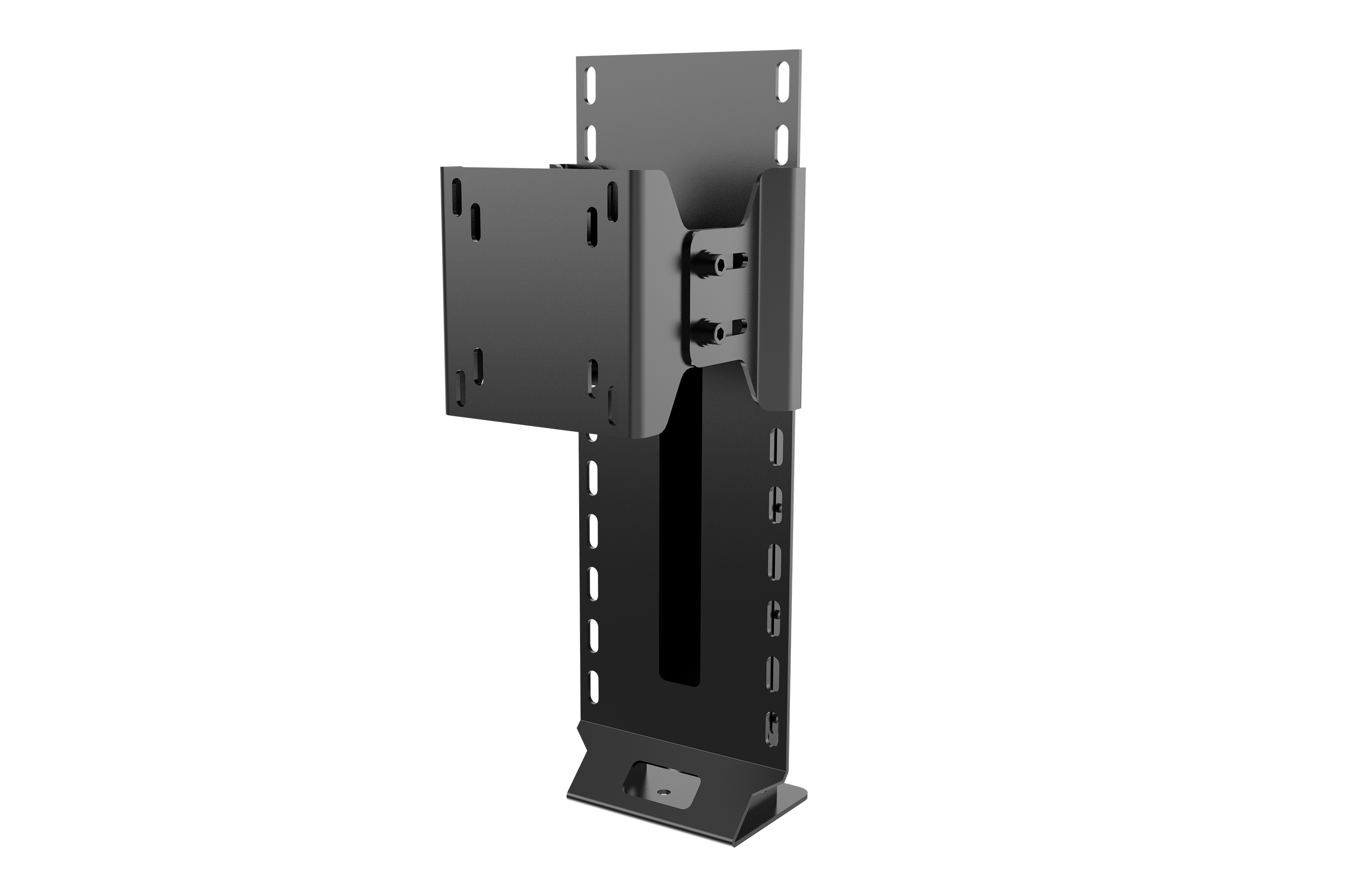 Integrated Single Monitor Stand for NexusRig Apex & Velocity – Screens up to 70 Inch – integrated single monitor stand on a tube-frame sim cockpit – photo 1 of 5