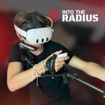 Magnetic twist-release mount on the Into The Radius carbon VR gun stock - MetanexusXR