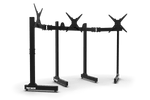 Large Freestanding Triple Monitor Stand – Three Screens up to 45 Inch, Heavy-Duty – large freestanding triple monitor stand with three screens – photo 2 of 6
