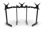Large Freestanding Triple Monitor Stand – Three Screens up to 45 Inch, Heavy-Duty – large freestanding triple monitor stand with three screens – photo 3 of 6
