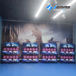 MetaNexusXR dry fire training simulator setup with virtual firearm and target display. | MetaNexusXR