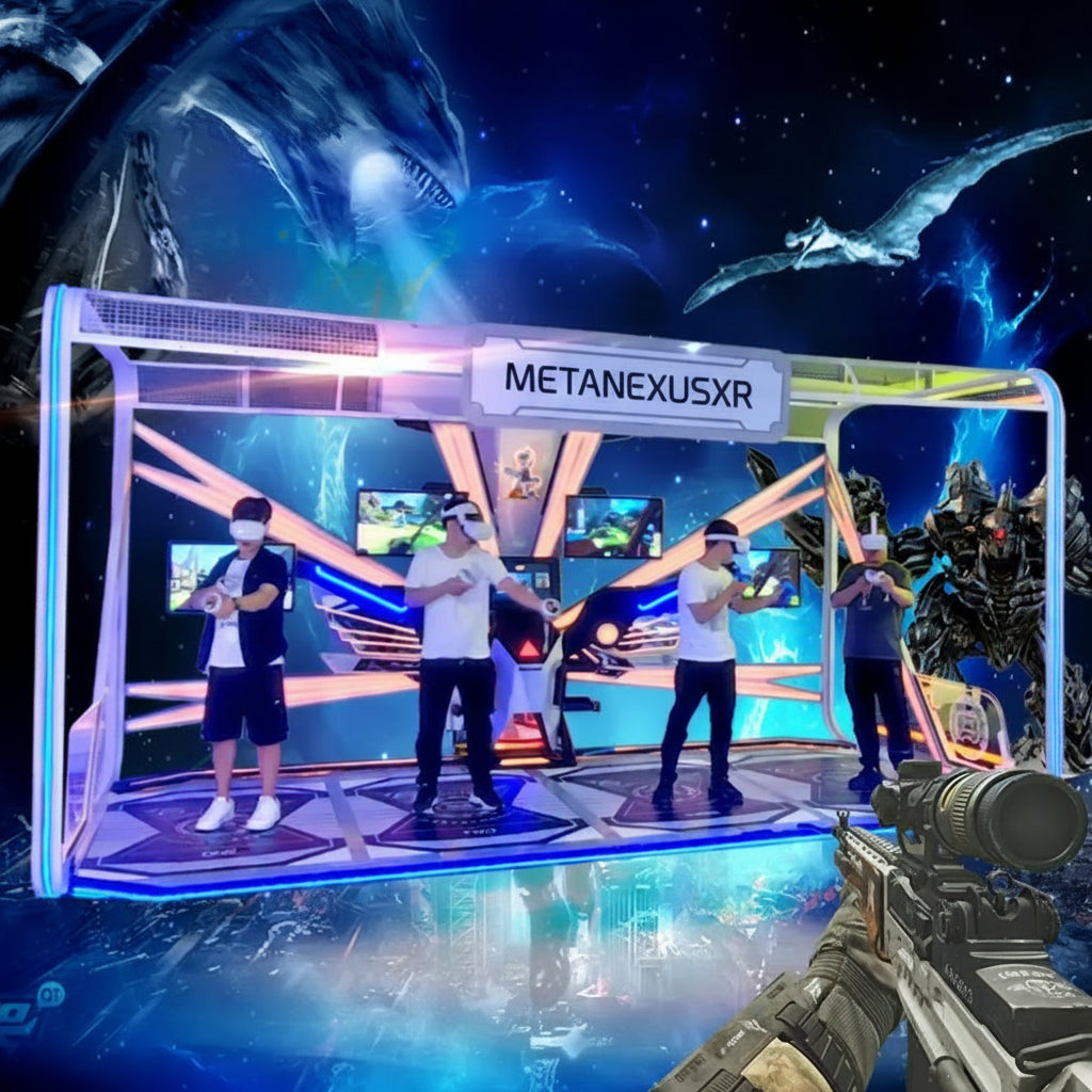 Commercial 4-Player VR Space Shooter System | Next-Gen Arcade Metanexus XR
