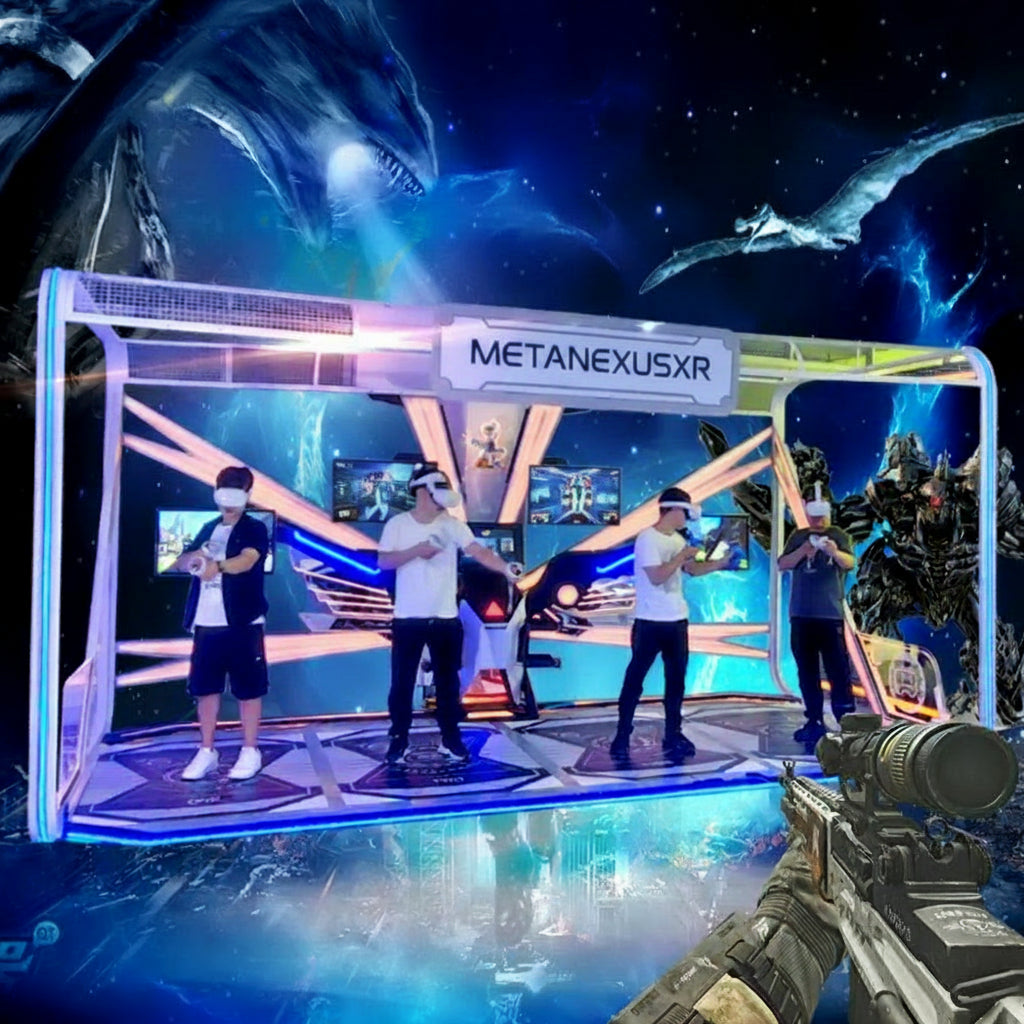 Commercial 4-Player VR Space Shooter System | Next-Gen Arcade Metanexus XR