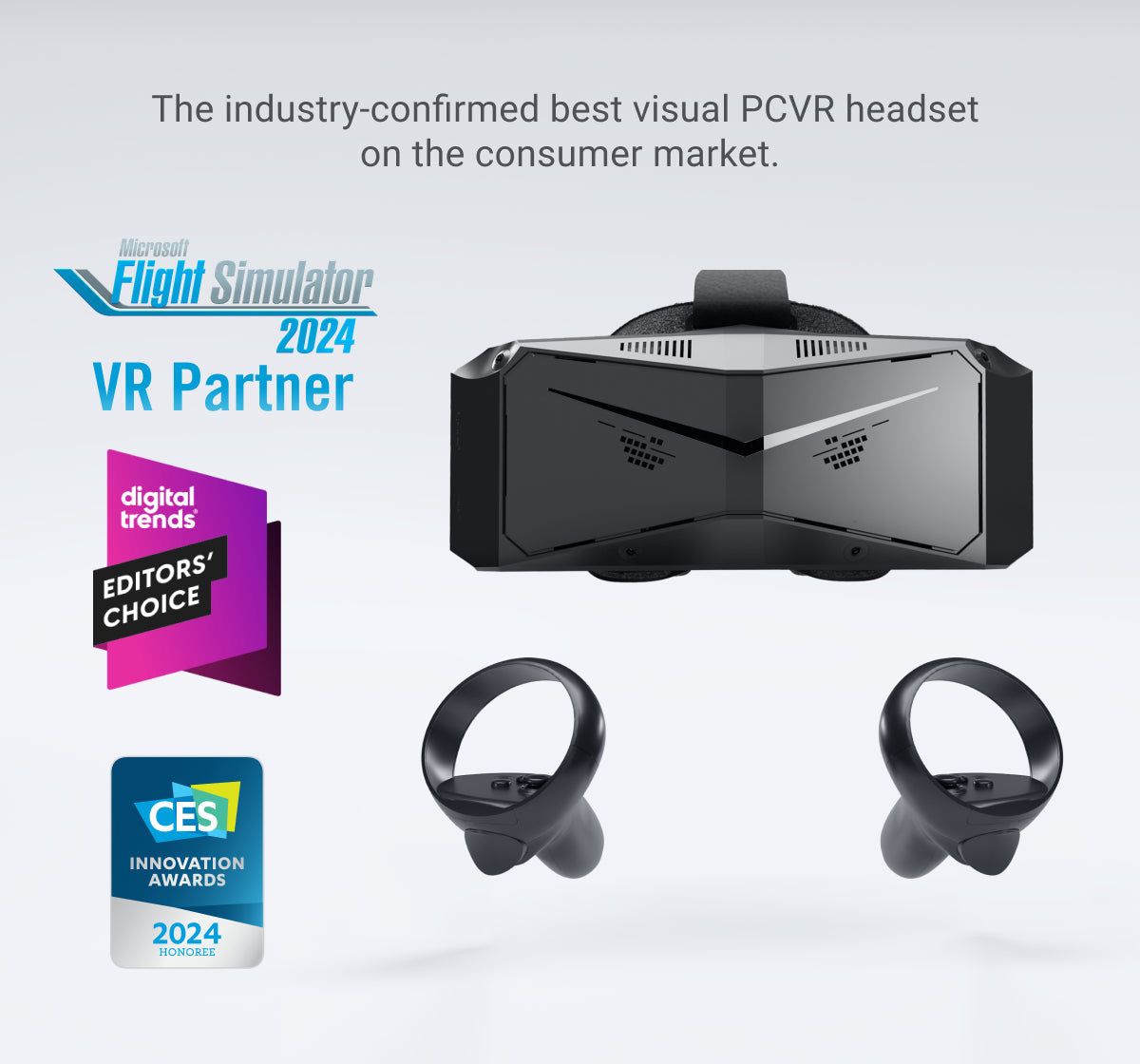Pimax Crystal Light with controllers