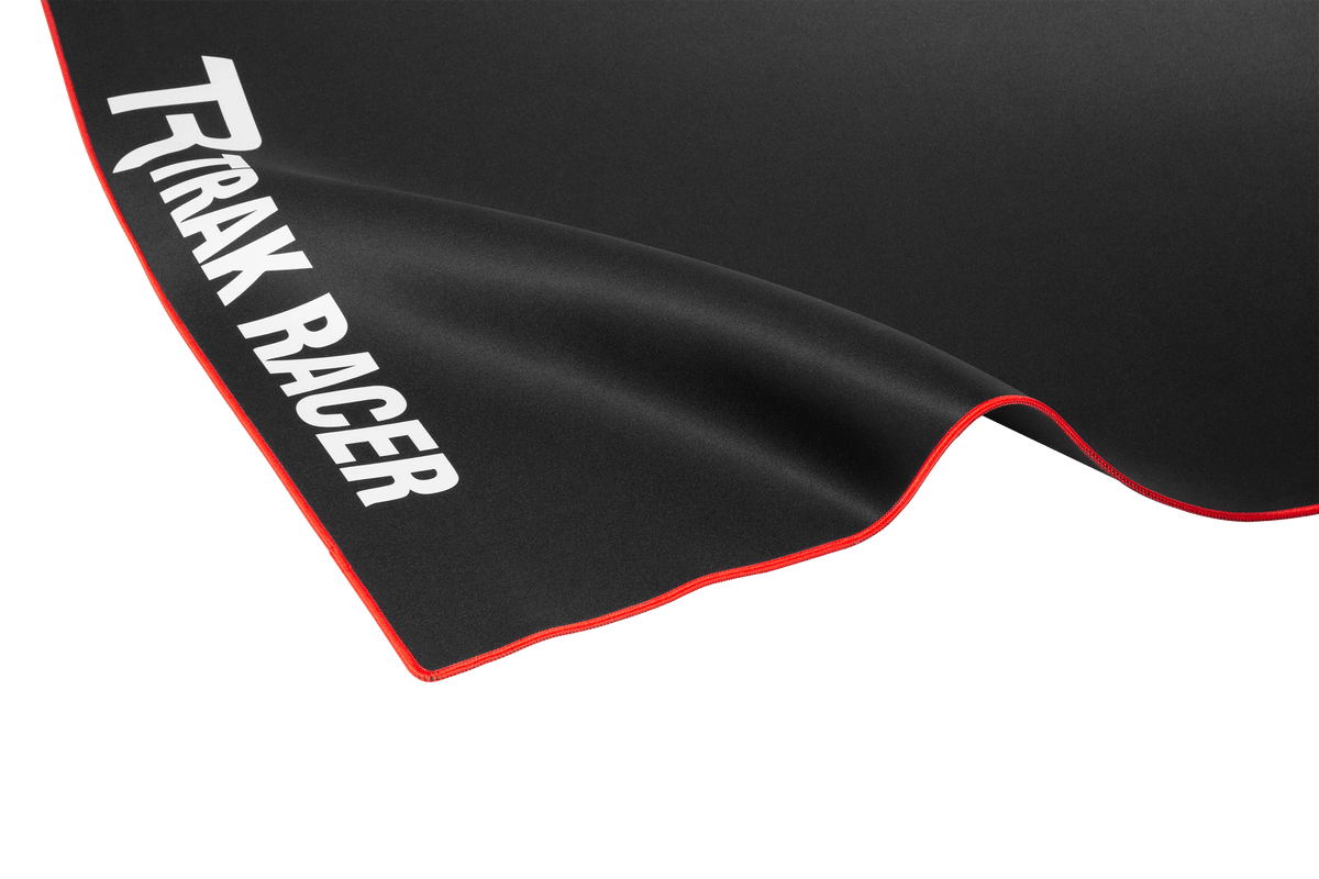 Neoprene Sim Rig Floor Mat 1800 x 900 mm – Floor Protection & Grip, Embroidered Edges – large neoprene sim racing floor mat under a cockpit – photo 3 of 5