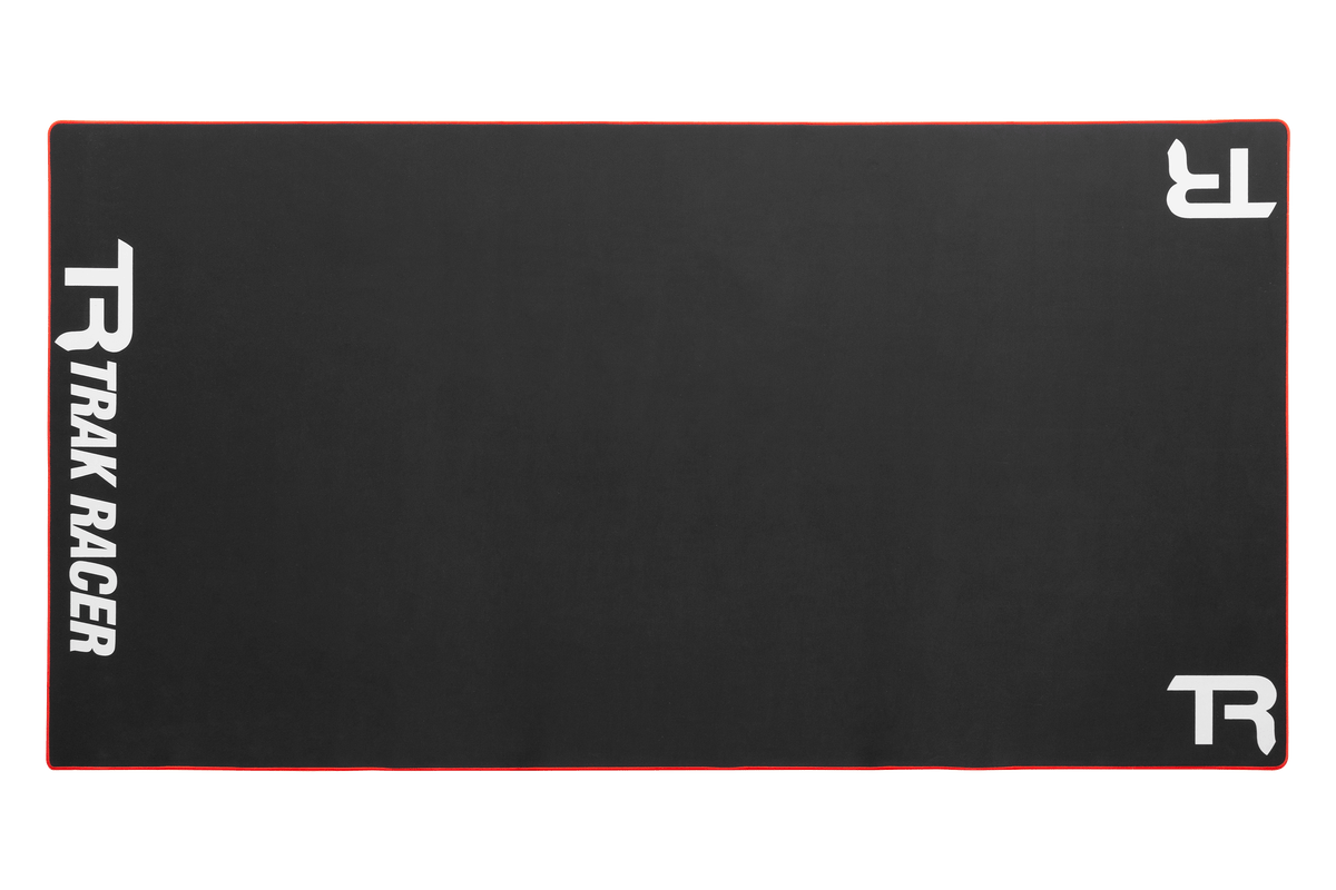 Neoprene Sim Rig Floor Mat 1800 x 900 mm – Floor Protection & Grip, Embroidered Edges – large neoprene sim racing floor mat under a cockpit – photo 4 of 5