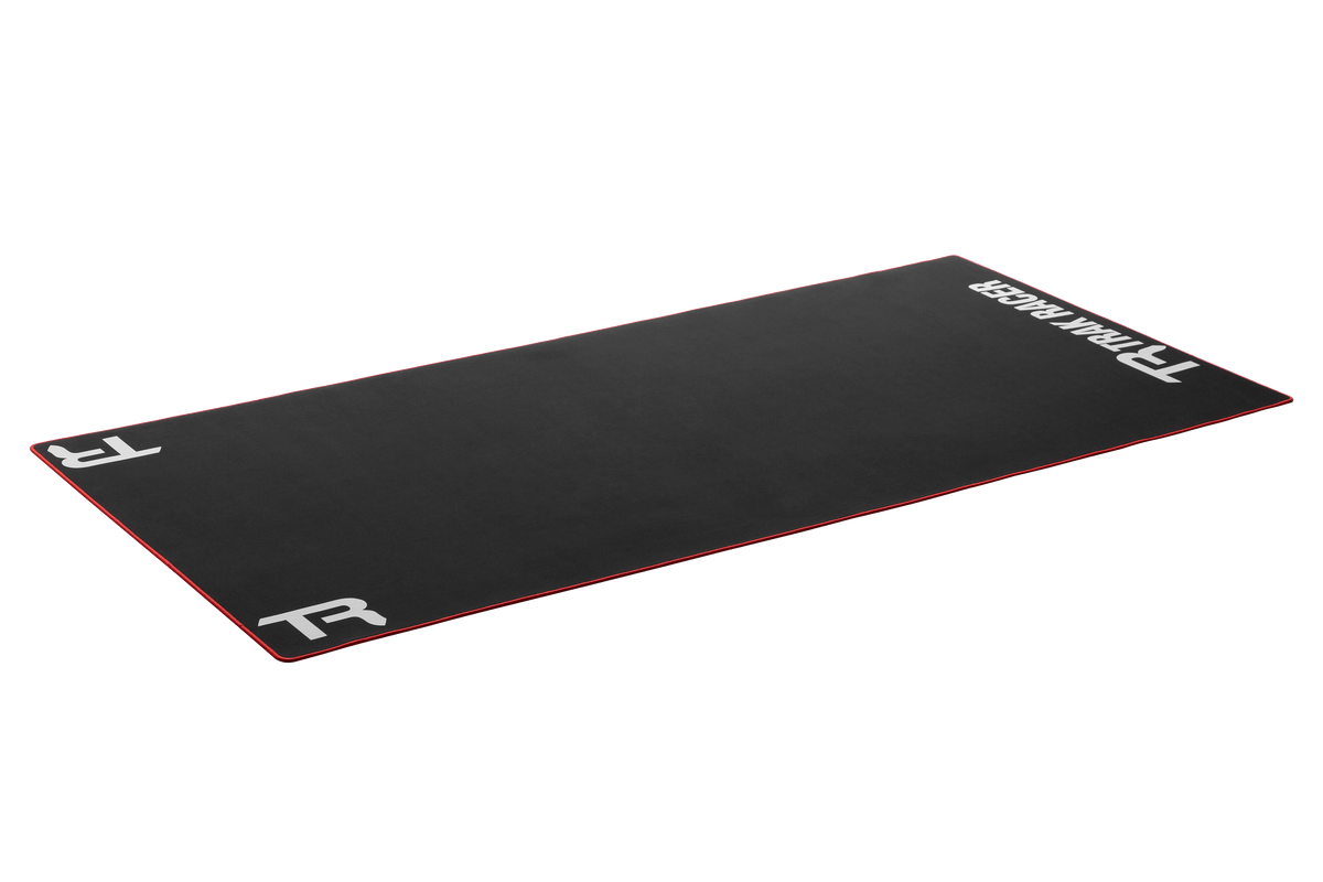 Neoprene Sim Rig Floor Mat 1800 x 900 mm – Floor Protection & Grip, Embroidered Edges – large neoprene sim racing floor mat under a cockpit – photo 5 of 5