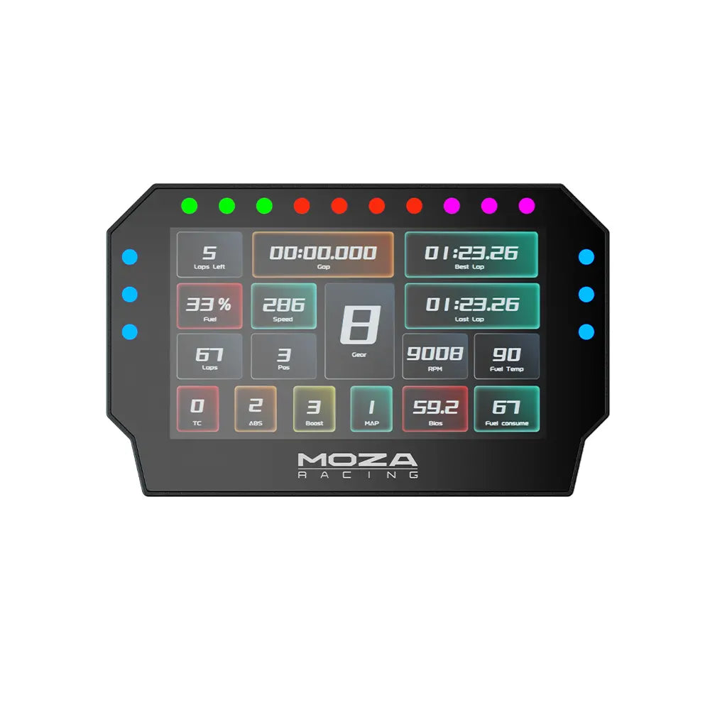 NexusDash HD – 5" 720p Touchscreen Sim Racing Dashboard with Custom UI, 10 RGB Shift & 6 Flag Lights – NexusDash HD 5-inch touchscreen racing dashboard – photo 1 of 4