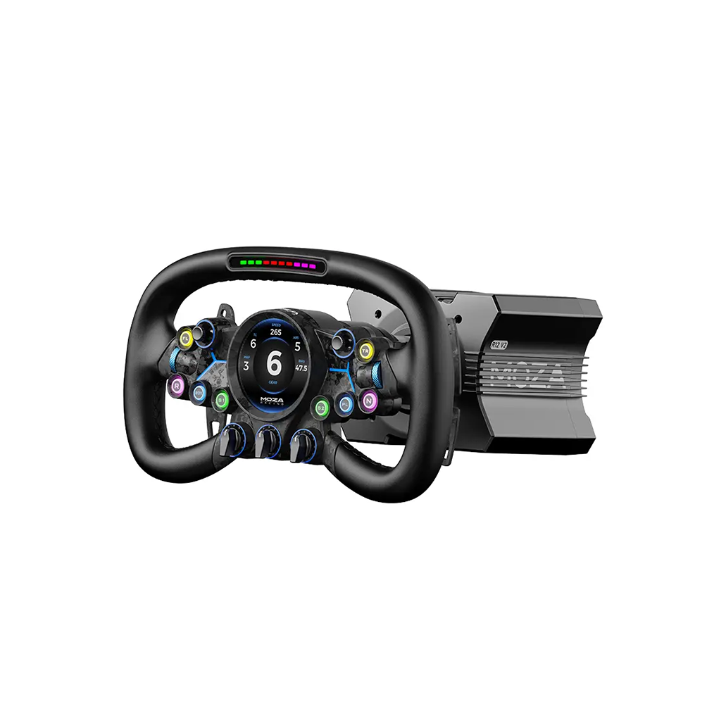 NexusDrive Core 12 + NexusWheel GT Vision Bundle – 12 Nm Direct Drive Base with 310 mm GT wheel with round touchscreen