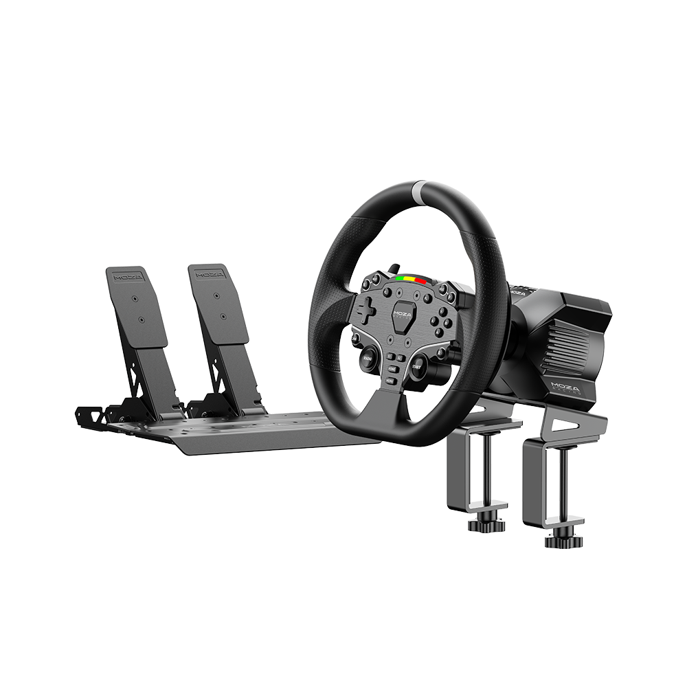 NexusDrive Core 4 Starter Set (PC) – 3.9 Nm Direct Drive Wheel, 280 mm Rim & Pedals with Desk Clamp – NexusDrive Core 4 Starter Set with wheel, base and pedals – photo 1 of 4