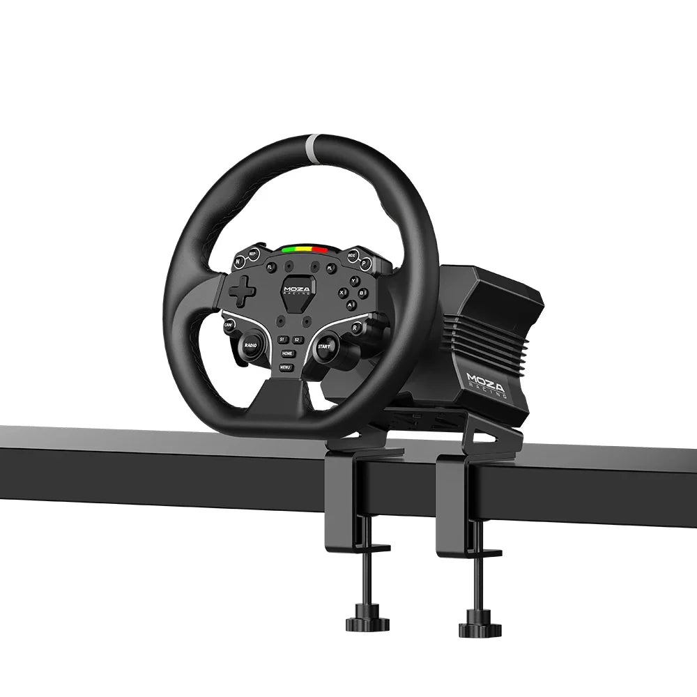 NexusDrive Core 5 Racing Set – 5.5 Nm Direct Drive Base, 11" Leather Wheel, Pedals & Desk Clamp (PC) – NexusDrive Core 5 Racing Set with wheel, base and pedals – photo 3 of 5