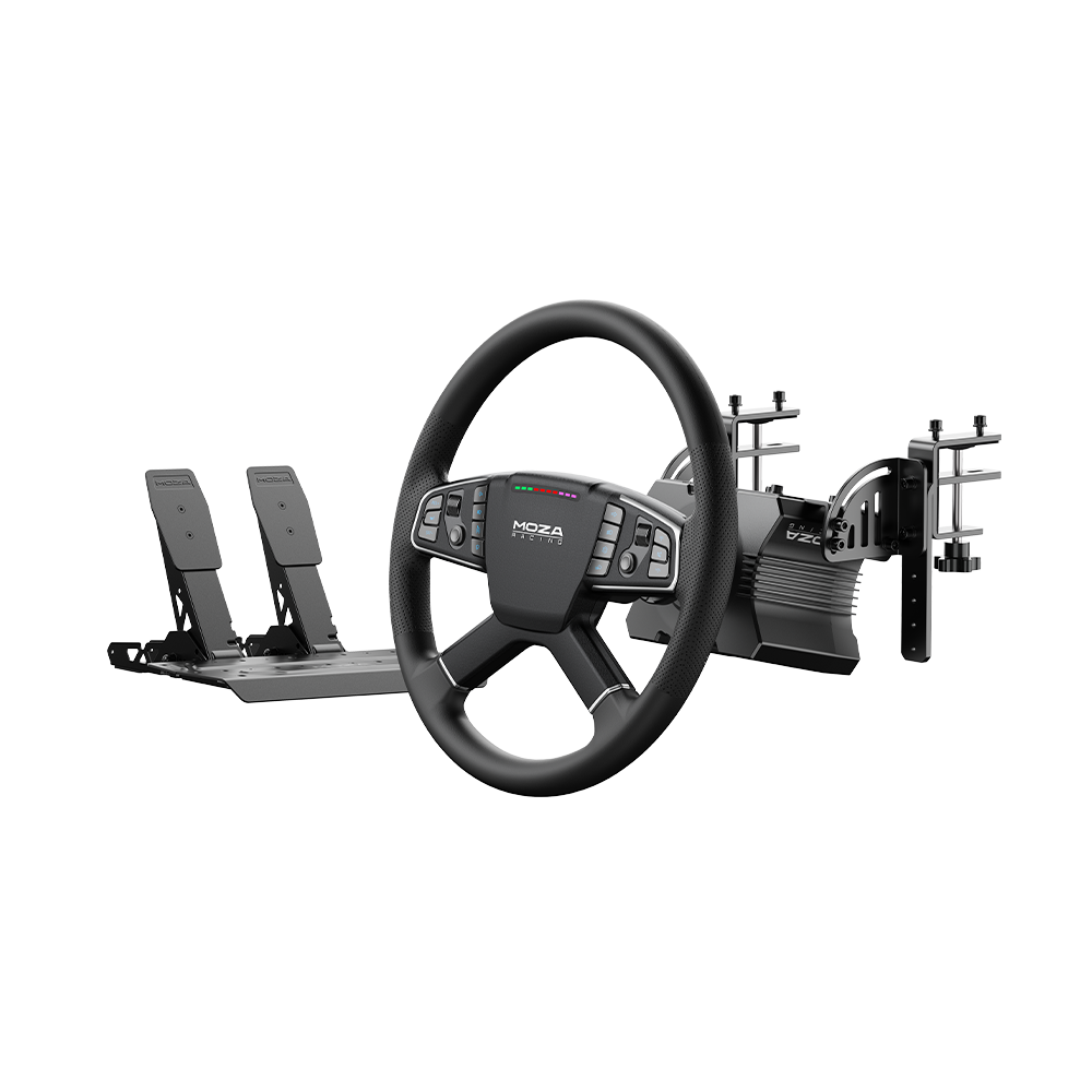 NexusDrive Core 5 Truck Set – 5.5 Nm Direct Drive Base, 400 mm Truck Wheel, Pedals & Truck Wheel Clamp – NexusDrive Core 5 Truck Set with 400 mm truck wheel – photo 1 of 4