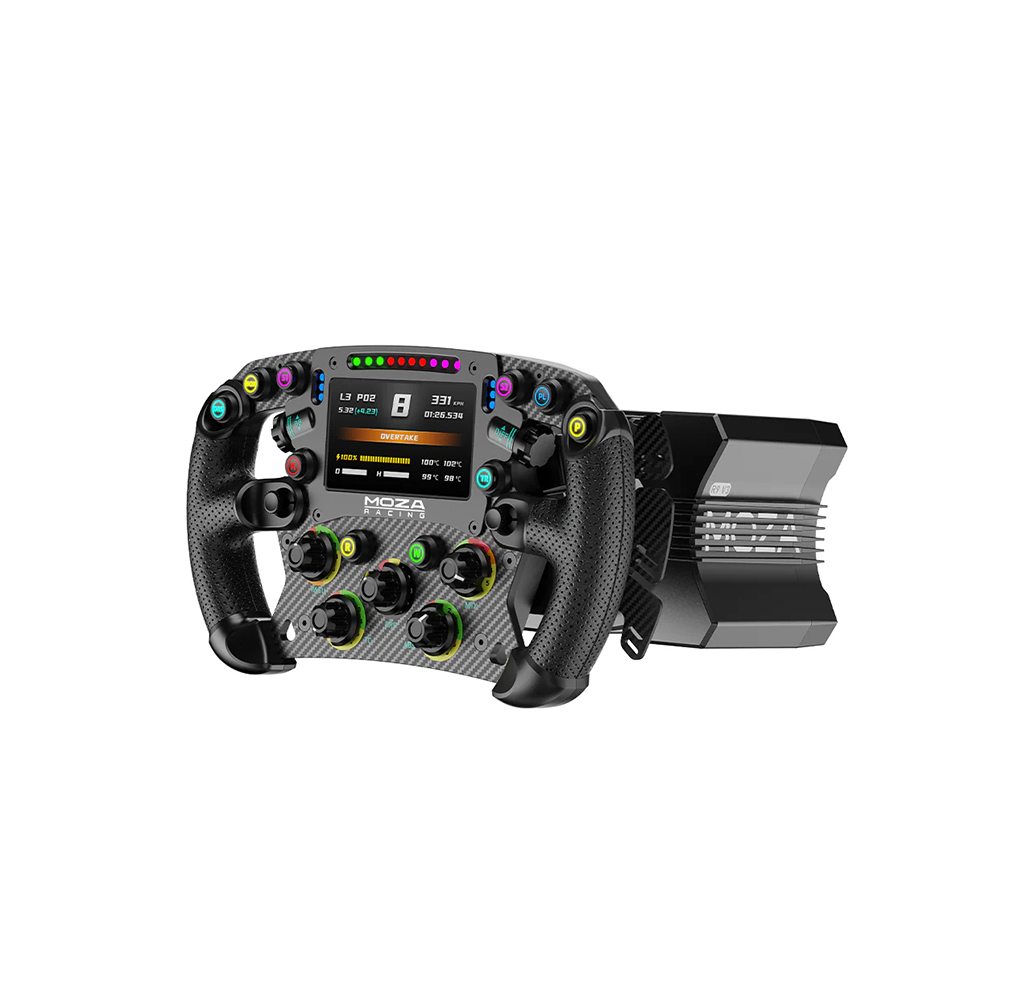 NexusDrive Core 9 + NexusWheel Formula Vision Bundle – 9 Nm Direct Drive Base with 280 mm formula wheel with 4.3" touchscreen – NexusDrive Core 9 direct drive base with NexusWheel Formula Vision bundle – photo 1 of 5