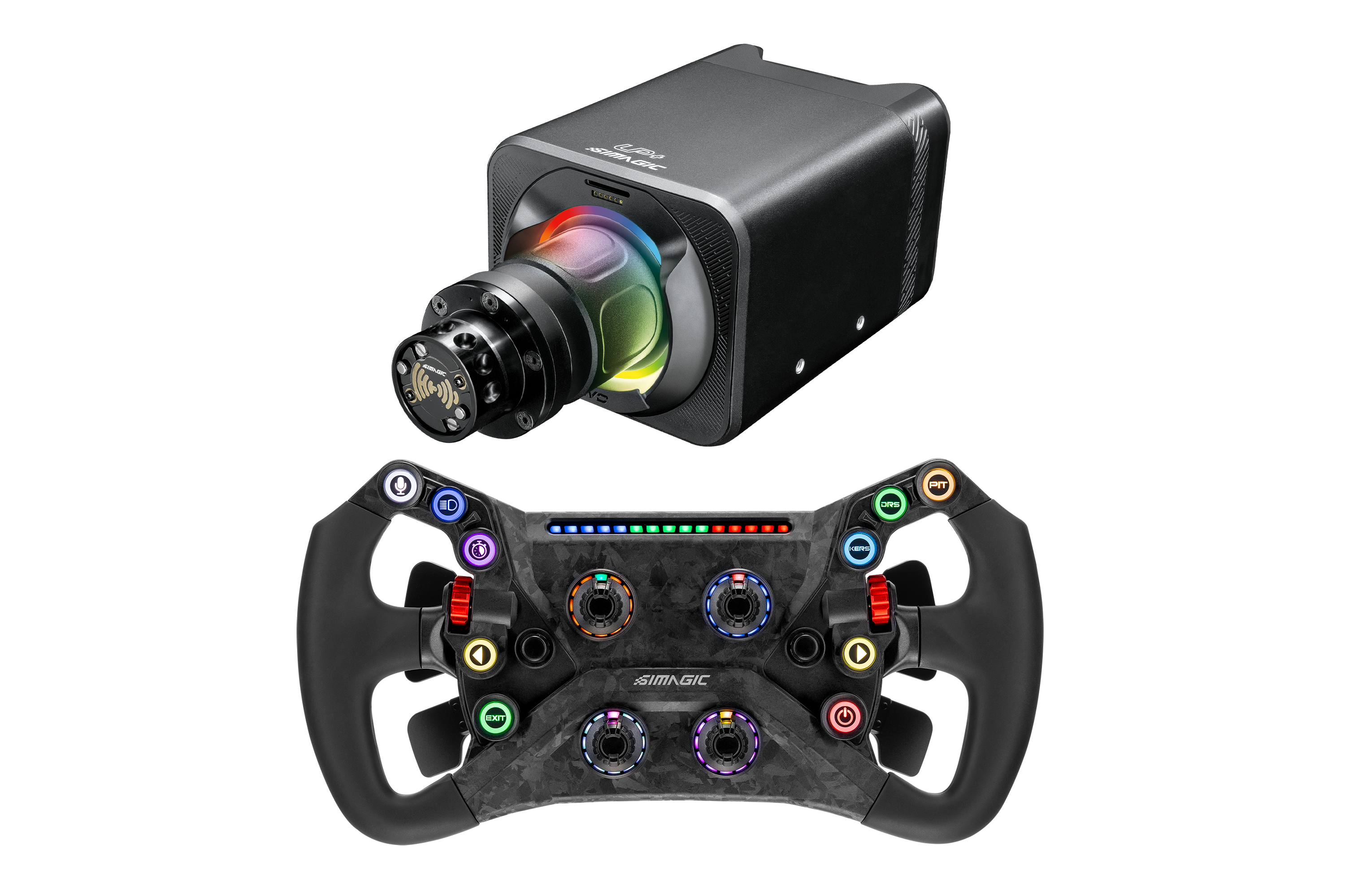 NexusDrive DD9 Sport 9 Nm Wheel Bundle – Carbon GT Wheel with Rev Lights – NexusDrive DD9 Sport with NexusWheel GT Carbon – photo 1 of 3