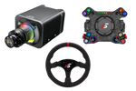 NexusDrive DD9 Sport 9 Nm Wheel Bundle – Modular Button Hub & 330 mm Leather Wheel – NexusDrive DD9 Sport with modular button hub and leather wheel – photo 1 of 4