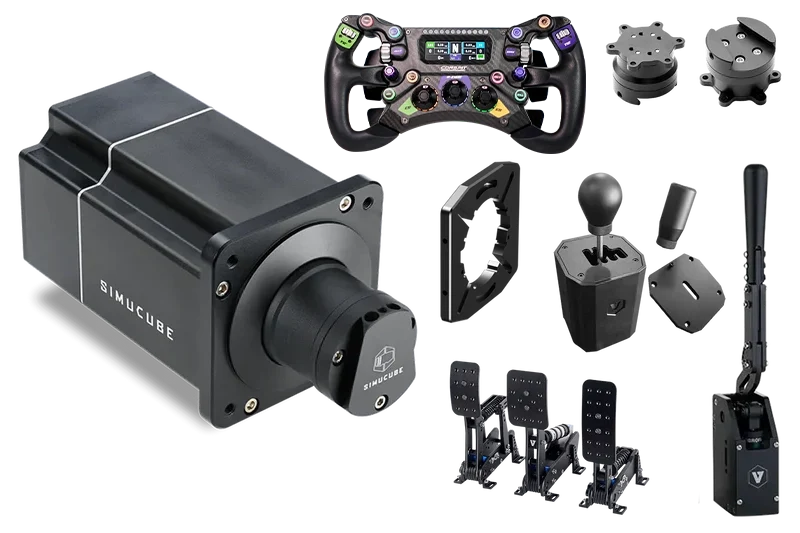 NexusDrive Elite Pro Complete Bundle – 25 Nm Base, GT 300 Wheel, 3 Pedals, Shifter & Handbrake – NexusDrive Elite Pro bundle with GT 300 wheel and 3-pedal set – photo 9 of 9