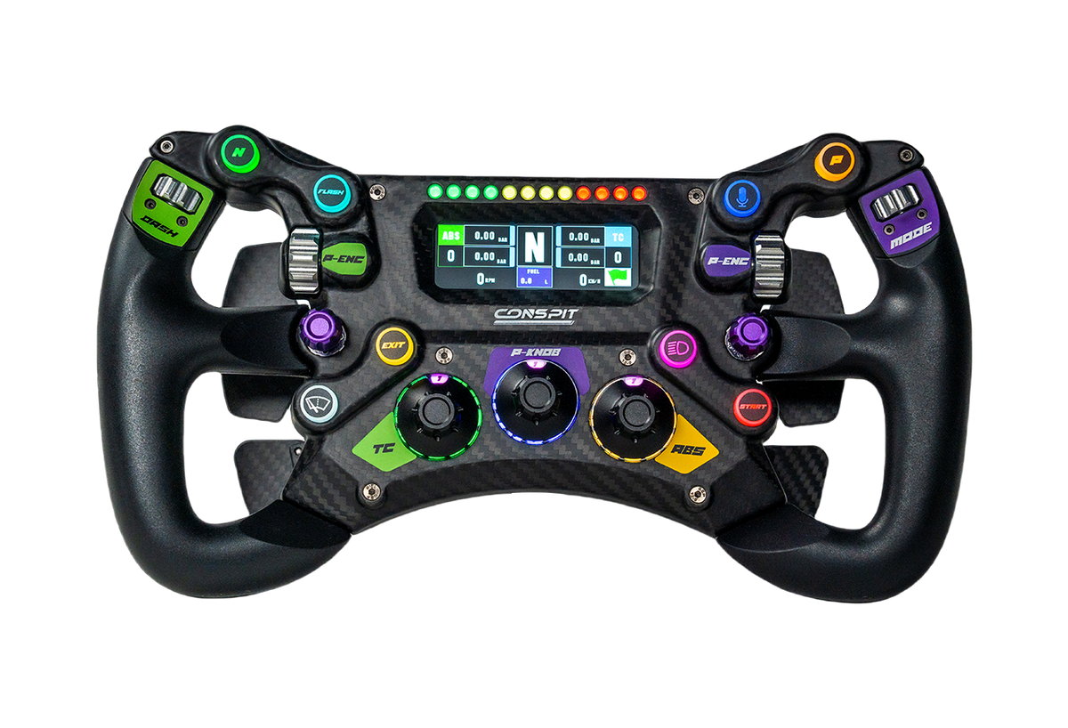 NexusDrive Elite Pro Wheel & Pedal Bundle – 25 Nm Base, GT 300 Wheel & 3-Pedal Set – NexusDrive Elite Pro bundle with GT 300 wheel and 3-pedal set – photo 2 of 6