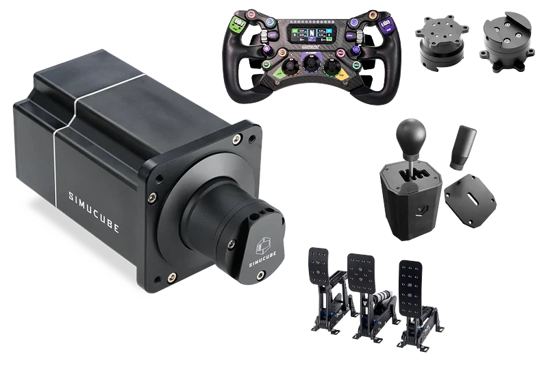 NexusDrive Elite Pro Bundle – 25 Nm Base, GT 300 Wheel, 3-Pedal Set & Dual-Mode Shifter – 25 Nm direct drive bundle with GT wheel, pedals and shifter – photo 1 of 8