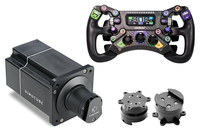 NexusDrive Elite Pro 25 Nm + NexusWheel GT 300 Bundle – Direct Drive Base, Quick Release & Steering Wheel – NexusDrive Elite Pro direct drive base with NexusWheel GT 300 – photo 1 of 10