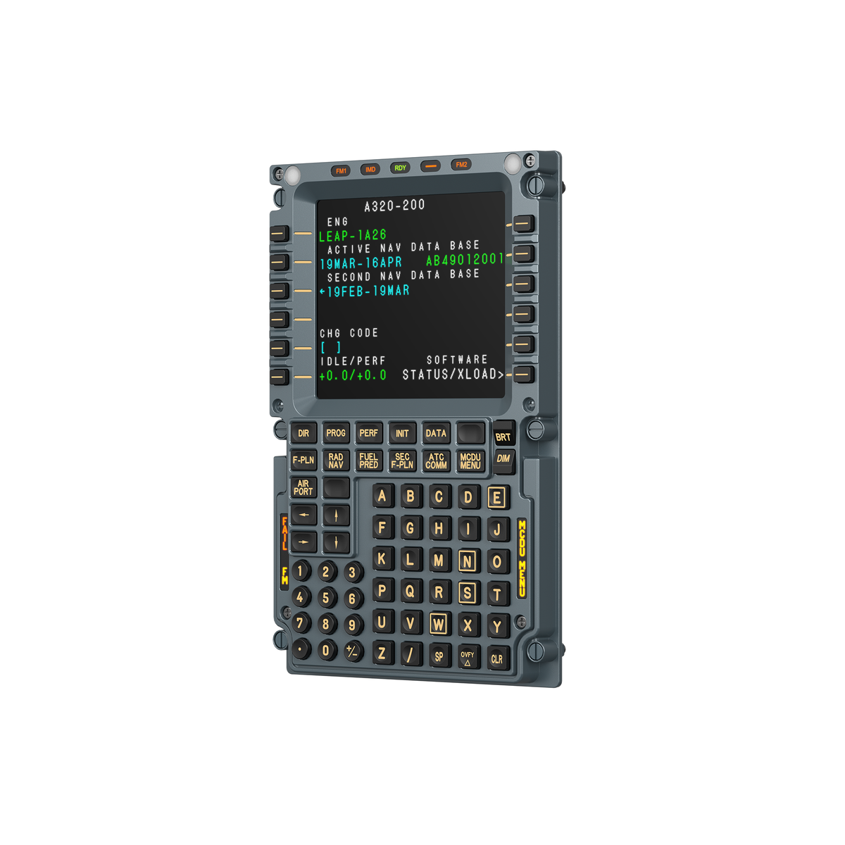 NexusFlight Airliner Flight Computer Display – A320-Layout CDU with 5.1" IPS Screen & Die-Cast Front – NexusFlight airliner flight computer display, A320 layout – photo 2 of 4