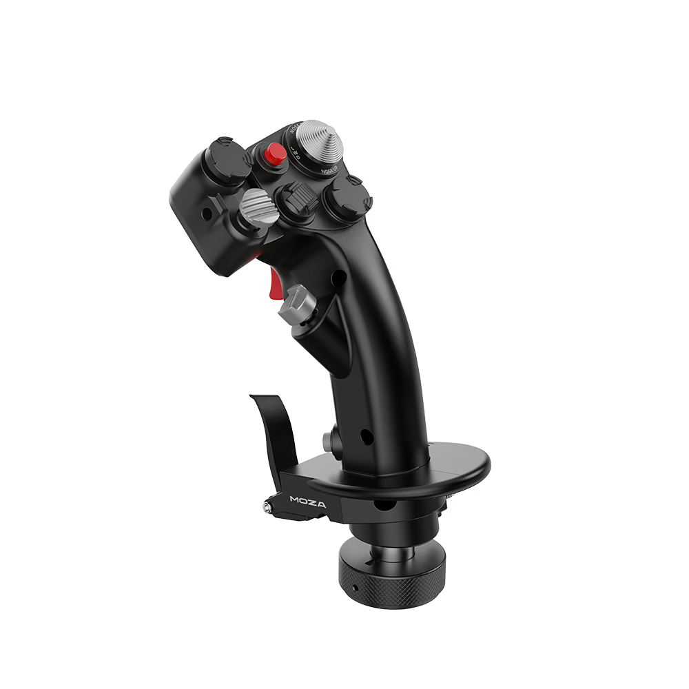 NexusFlight Combat Grip – Aluminium Fighter Flight Stick, Modular Pogo-Pin Panels, 27 Inputs, ALPS Hat – NexusFlight Combat Grip aluminium fighter flight stick – photo 1 of 4