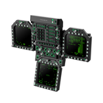 NexusFlight Fighter Panel Set – Dual Square Displays, Central Display & Front Panel for Carrier-Jet Cockpits – NexusFlight Fighter Panel set front cockpit with three displays – photo 3 of 4