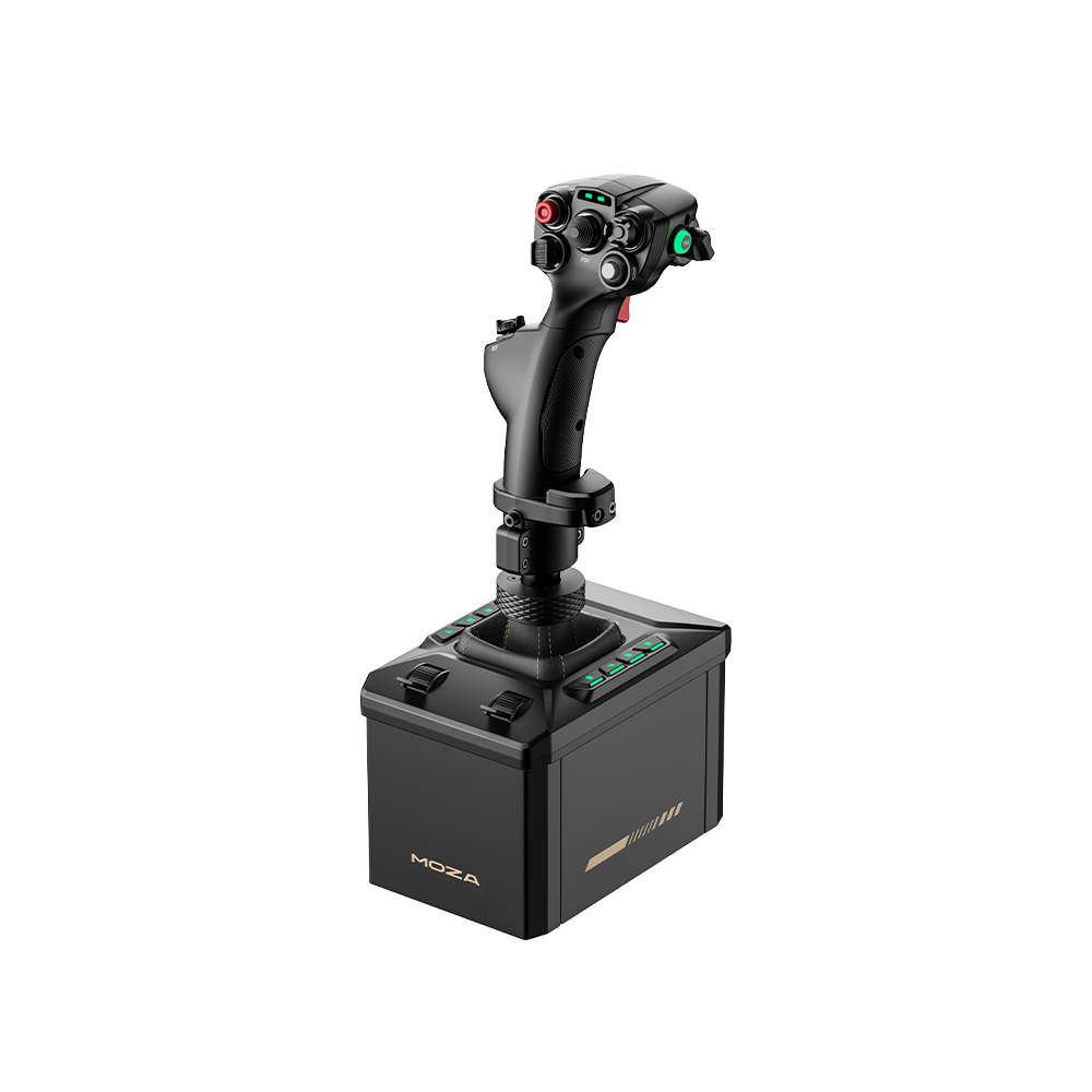 NexusFlight Force Stick Set – 6 Nm Dual-Servo Force Feedback Base + Space-Fighter Grip, Desk Clamp Included – NexusFlight Force Stick Set force feedback base with grip – photo 2 of 7