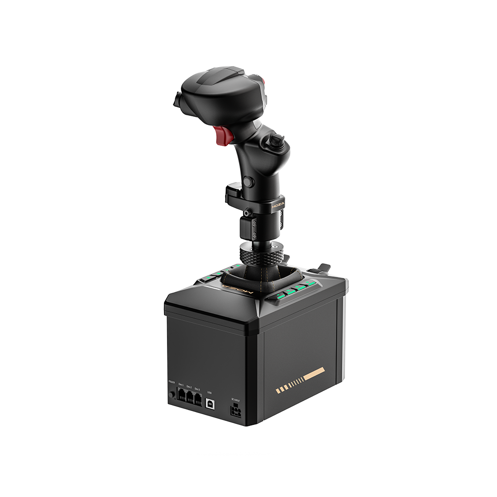 NexusFlight Force Stick Set – 6 Nm Dual-Servo Force Feedback Base + Space-Fighter Grip, Desk Clamp Included – NexusFlight Force Stick Set force feedback base with grip – photo 5 of 7