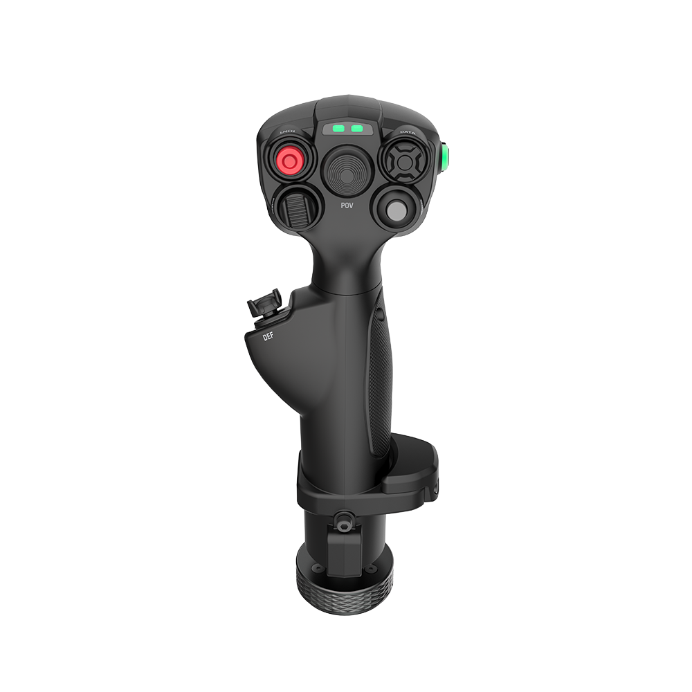 NexusFlight Space-Fighter Grip – Carbon Composite Flight Stick, Hall Sensors, Two-Stage Trigger, 25+ Inputs – NexusFlight Space-Fighter Grip carbon composite flight stick – photo 1 of 4
