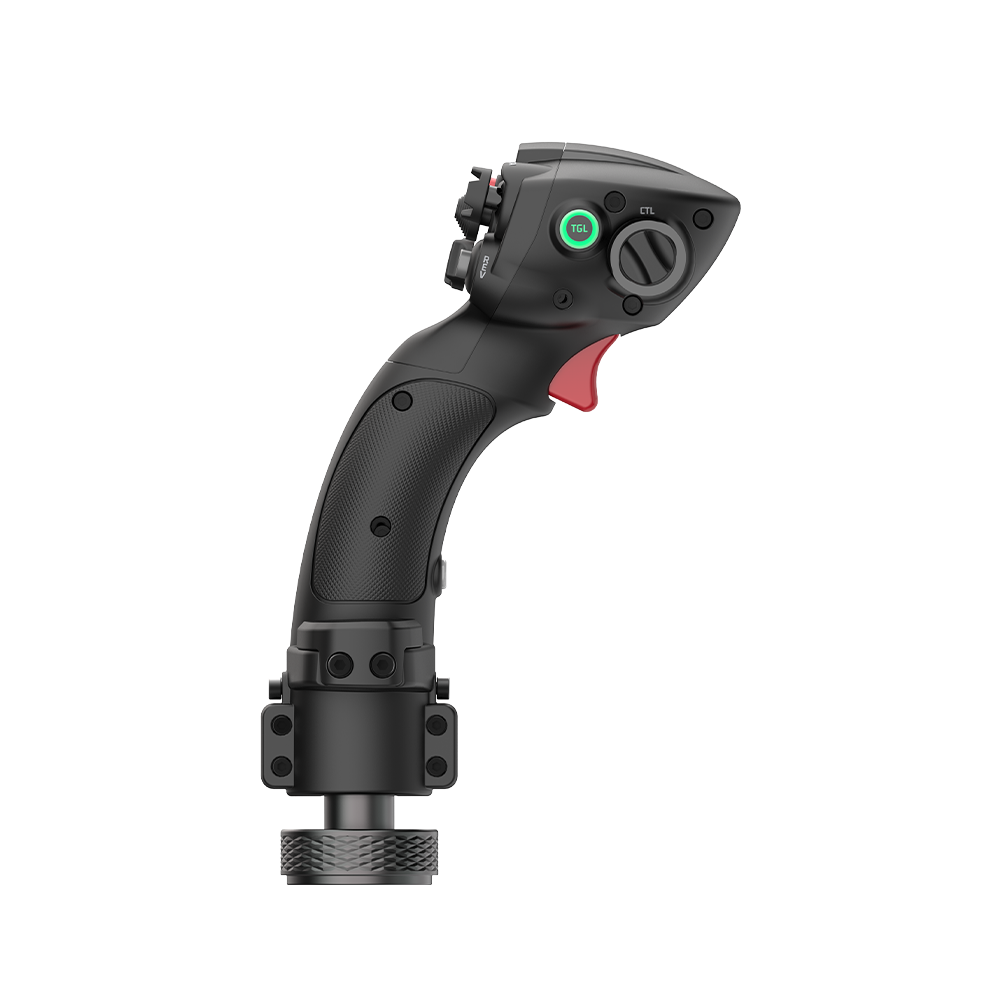 NexusFlight Space-Fighter Grip – Carbon Composite Flight Stick, Hall Sensors, Two-Stage Trigger, 25+ Inputs – NexusFlight Space-Fighter Grip carbon composite flight stick – photo 2 of 4